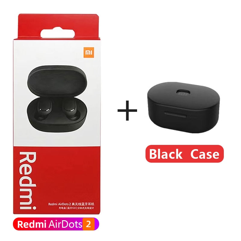 Original Xiaomi Redmi Airdots 2 Fone Bluetooth Earphones Wireless Bluetooth Headset with Mic Wireless Headphones Airdots Earbuds