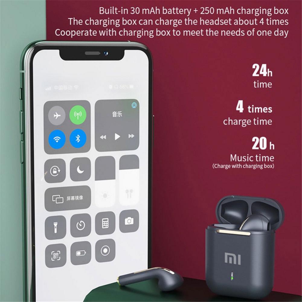 Xiaomi Stereo Earbuds Bluetooth V5.1 Wireless Headphone TWS Sports Headset com Mic