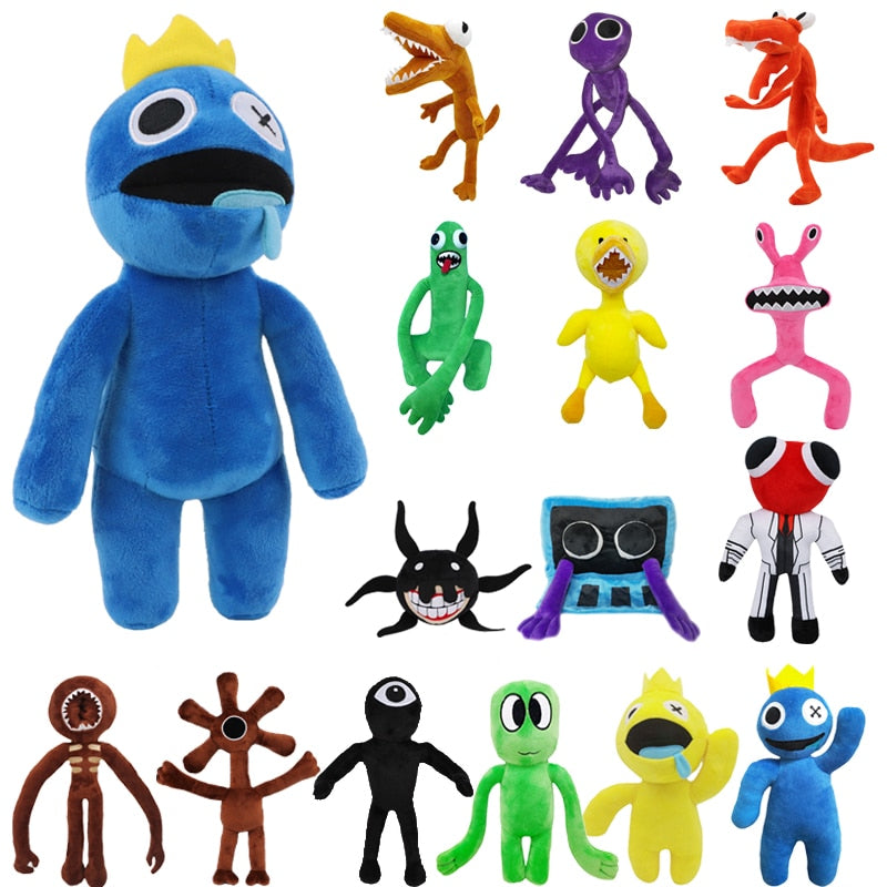 Orange Plush Rainbow Friends Cartoon Kid Character Halloween Monster  Stuffed Toy